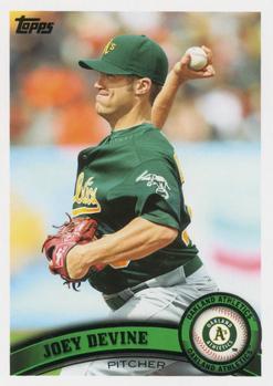 #US27 Joey Devine - Oakland Athletics - 2011 Topps Update Baseball