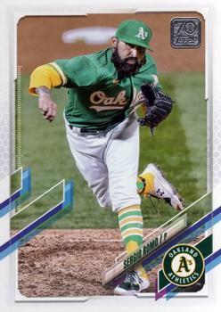 #US283 Sergio Romo - Oakland Athletics - 2021 Topps Update Baseball