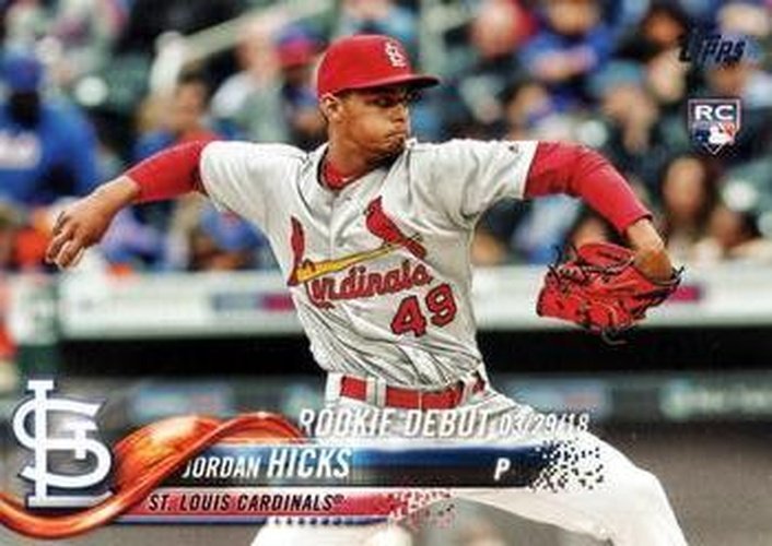 #US288 Jordan Hicks - St. Louis Cardinals - 2018 Topps Update Baseball