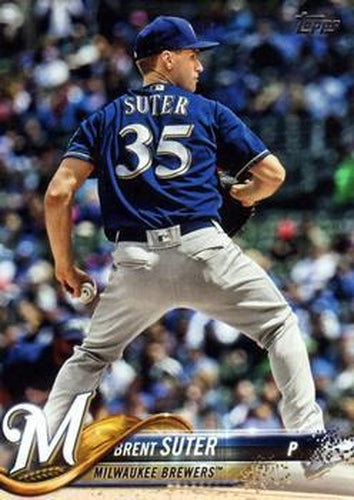 #US291 Brent Suter - Milwaukee Brewers - 2018 Topps Update Baseball