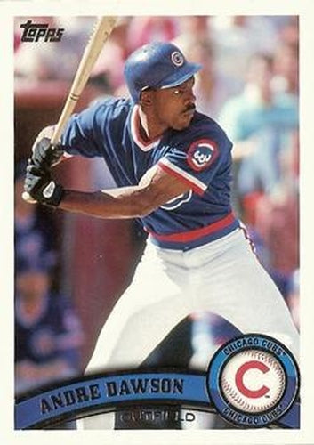 #US291b Andre Dawson - Chicago Cubs - 2011 Topps Update Baseball