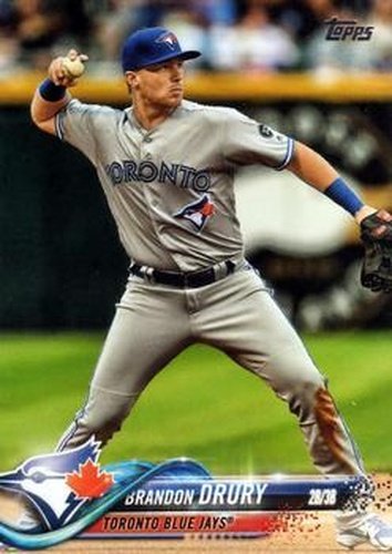 #US292 Brandon Drury - Toronto Blue Jays - 2018 Topps Update Baseball