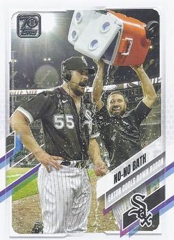 #US297 No-No Bath: Eaton Cools Down Rodon - Chicago White Sox - 2021 Topps Update Baseball