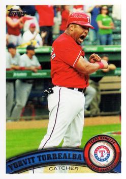 #US298 Yorvit Torrealba - Texas Rangers - 2011 Topps Update Baseball