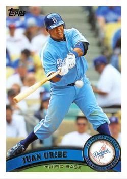 #US303 Juan Uribe - Los Angeles Dodgers - 2011 Topps Update Baseball