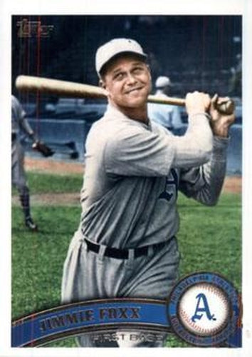 #US309b Jimmie Foxx - Philadelphia Athletics - 2011 Topps Update Baseball