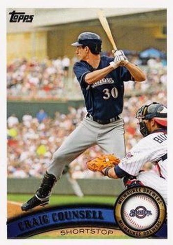 #US317 Craig Counsell - Milwaukee Brewers - 2011 Topps Update Baseball