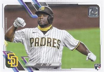#US323 Jorge Ona - San Diego Padres - 2021 Topps Update Baseball