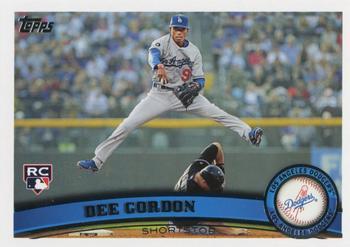 #US329 Dee Gordon - Los Angeles Dodgers - 2011 Topps Update Baseball