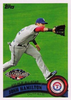 #US38a Josh Hamilton - Texas Rangers - 2011 Topps Update Baseball