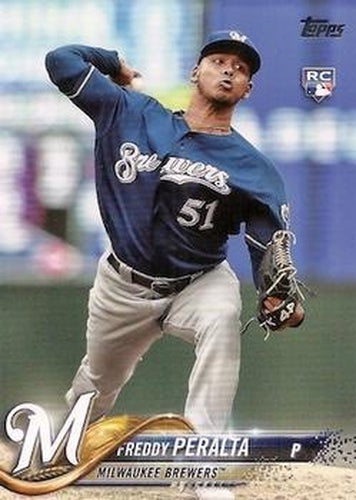#US39b Freddy Peralta - Milwaukee Brewers - 2018 Topps Update Baseball