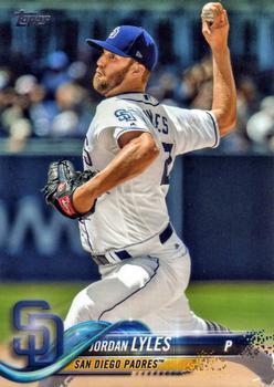 #US3 Jordan Lyles - San Diego Padres - 2018 Topps Update Baseball