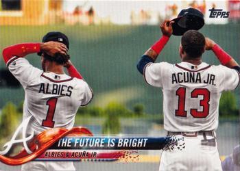 #US43 The Future Is Bright Ronald Acuna Jr. / Ozzie Albies - Atlanta Braves - 2018 Topps Update Baseball