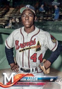 #US44b Hank Aaron - Milwaukee Braves - 2018 Topps Update Baseball