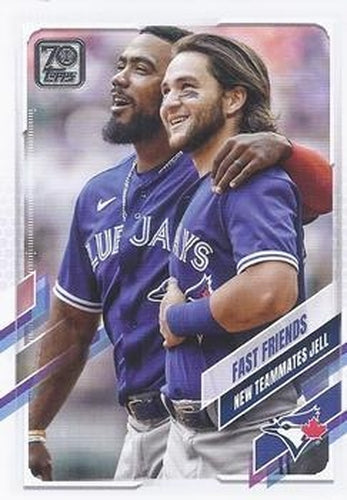 #US48 Fast Friends: New Teammates Jell - Toronto Blue Jays - 2021 Topps Update Baseball