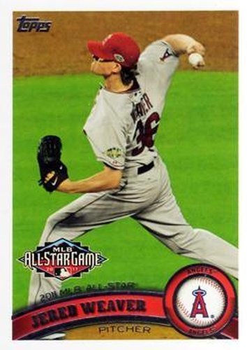 #US50a Jered Weaver - Los Angeles Angels - 2011 Topps Update Baseball