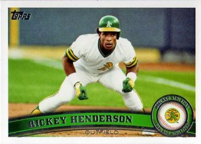 #US59b Rickey Henderson - Oakland Athletics - 2011 Topps Update Baseball