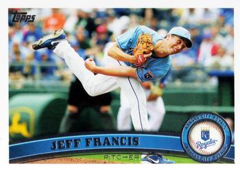 #US71 Jeff Francis - Kansas City Royals - 2011 Topps Update Baseball