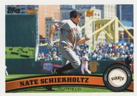 #US7 Nate Schierholtz - San Francisco Giants - 2011 Topps Update Baseball