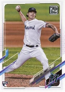 #US82 Jordan Holloway - Miami Marlins - 2021 Topps Update Baseball