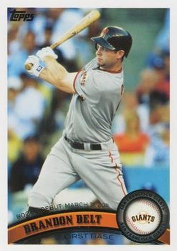 #US83 Brandon Belt - San Francisco Giants - 2011 Topps Update Baseball