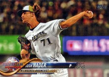 #US85 Josh Hader - Milwaukee Brewers - 2018 Topps Update Baseball