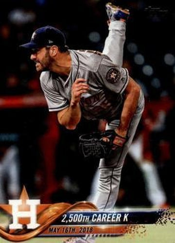 #US89 Justin Verlander - Houston Astros - 2018 Topps Update Baseball