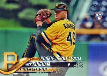 #US9 Nick Kingham - Pittsburgh Pirates - 2018 Topps Update Baseball