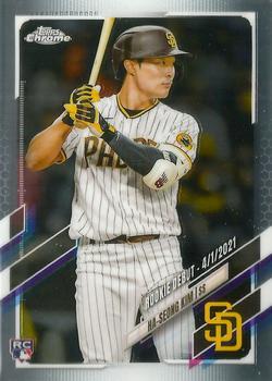#USC12 Ha-Seong Kim - San Diego Padres - 2021 Topps Chrome Update Baseball