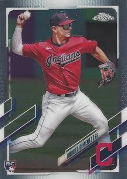 #USC33 Andres Gimenez - Cleveland Indians - 2021 Topps Chrome Update Baseball