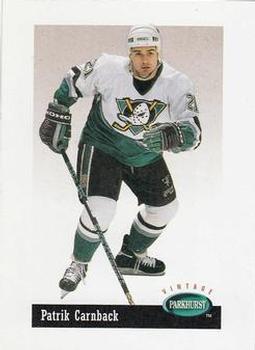 #V28 Patrik Carnback - Anaheim Mighty Ducks - 1994-95 Parkhurst Hockey - Vintage