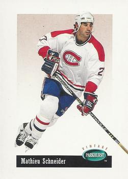 #V32 Mathieu Schneider - Montreal Canadiens - 1994-95 Parkhurst Hockey - Vintage