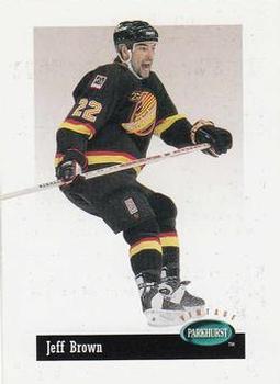 #V45 Jeff Brown - Vancouver Canucks - 1994-95 Parkhurst Hockey - Vintage