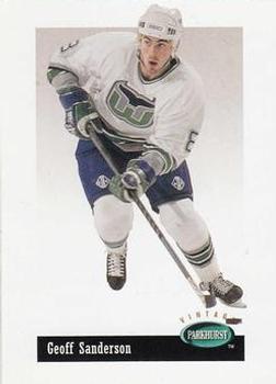 #V49 Geoff Sanderson - Hartford Whalers - 1994-95 Parkhurst Hockey - Vintage