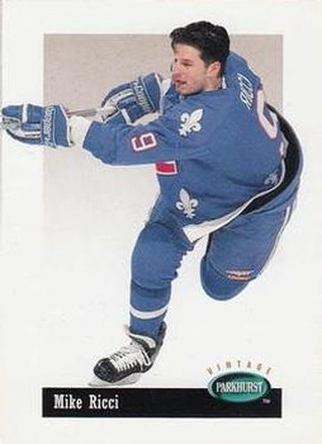 #V52 Mike Ricci - Quebec Nordiques - 1994-95 Parkhurst Hockey - Vintage