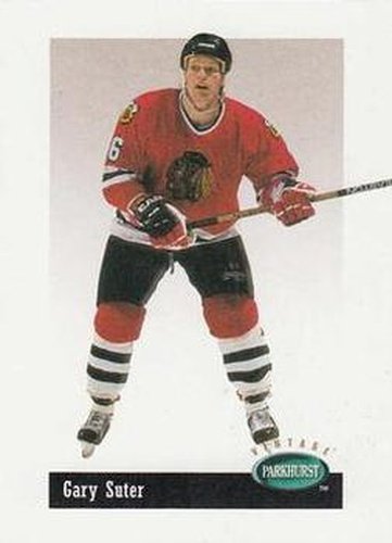 #V74 Gary Suter - Chicago Blackhawks - 1994-95 Parkhurst Hockey - Vintage