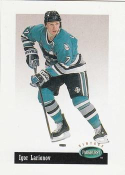 #V88 Igor Larionov - San Jose Sharks - 1994-95 Parkhurst Hockey - Vintage