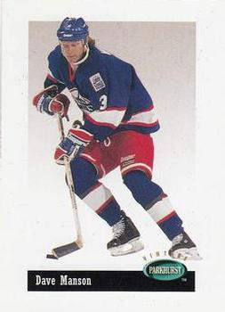 #V9 Dave Manson - Winnipeg Jets - 1994-95 Parkhurst Hockey - Vintage