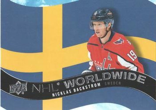 #WW-10 Nicklas Backstrom - Washington Capitals - 2020-21 Upper Deck - NHL Worldwide Hockey