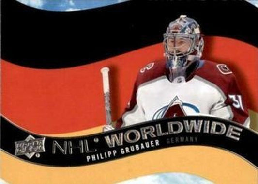 #WW-17 Philipp Grubauer - Colorado Avalanche - 2020-21 Upper Deck - NHL Worldwide Hockey