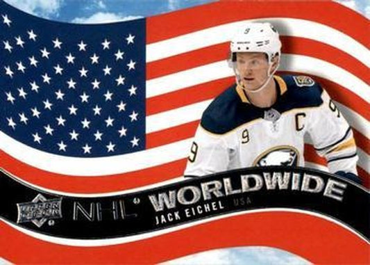#WW-21 Jack Eichel - Buffalo Sabres - 2020-21 Upper Deck - NHL Worldwide Hockey