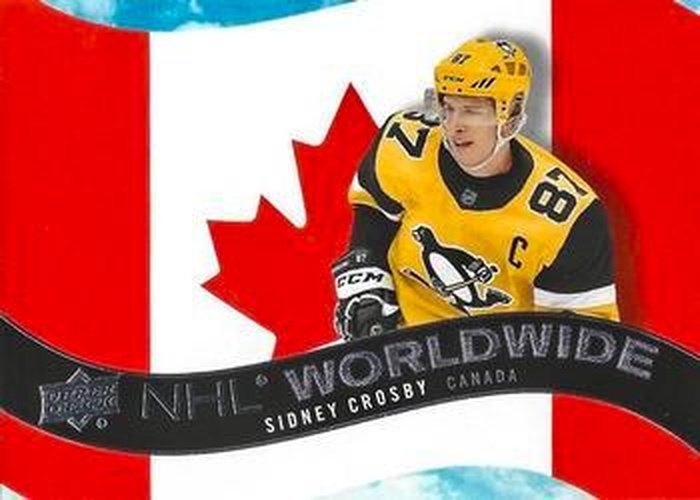 #WW-25 Sidney Crosby - Pittsburgh Penguins - 2020-21 Upper Deck - NHL Worldwide Hockey