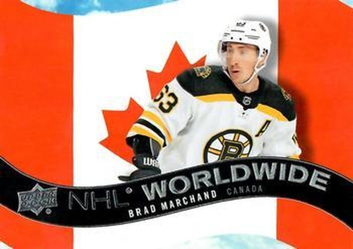 #WW-29 Brad Marchand - Boston Bruins - 2020-21 Upper Deck - NHL Worldwide Hockey