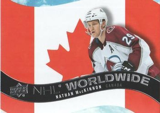 #WW-3 Nathan MacKinnon - Colorado Avalanche - 2020-21 Upper Deck - NHL Worldwide Hockey