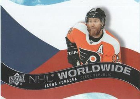 #WW-8 Jakub Voracek - Philadelphia Flyers - 2020-21 Upper Deck - NHL Worldwide Hockey