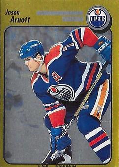 #262 Jason Arnott - Edmonton Oilers - 1994-95 Panini Hockey Stickers