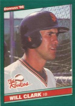 #32 Will Clark - San Francisco Giants - 1986 Donruss The Rookies Baseball