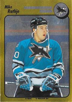 #264 Mike Rathje - San Jose Sharks - 1994-95 Panini Hockey Stickers