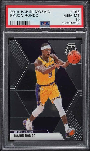 2019 PANINI MOSAIC BASKETBALL RAJON RONDO #196 PSA 10 GEM MINT