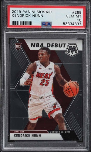 2019 PANINI MOSAIC BASKETBALL KENDRICK NUNN ROOKIE #268 PSA 10 GEM MINT